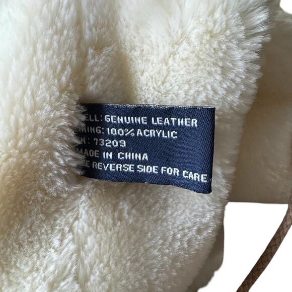 J.G. Hook Women's Penny Lane Coat Leather Fur Hood SZ L Boho Hippie Yellowstone - Picture 11 of 11